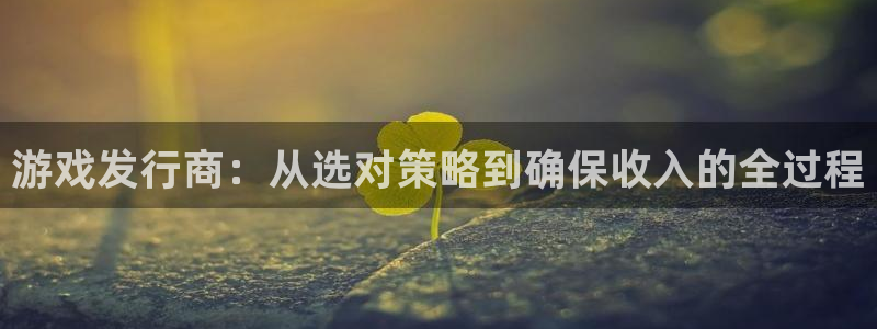 im电竞校服：游戏发行商：从选对策略到确保收入的全过程