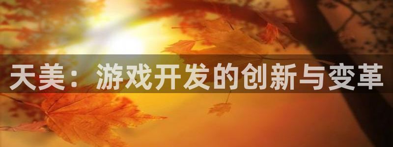 im电竞官网平台代理条件怎么样：天美：游戏开发的创新与变革